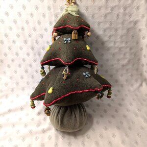 Fabric Felt Tree with Decorations 18"
